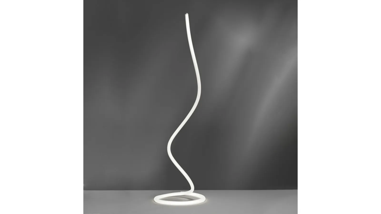 Lampada da terra di design in acrilico e metallo Light Line di Vivida International