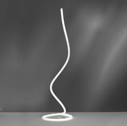 Lampada da terra di design in acrilico e metallo Light Line di Vivida International