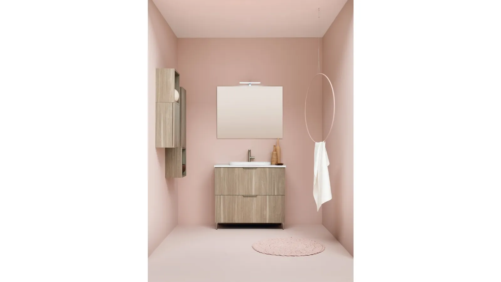 Mobile Bagno da appoggio in melaminico UPDATE UP002 di Compab